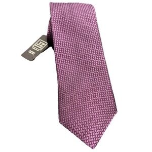 New JZ Richards Silk Neck Tie Purple Made USA Well Dressed Man 100% Silk